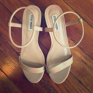Steve Madden Nude Block Heels